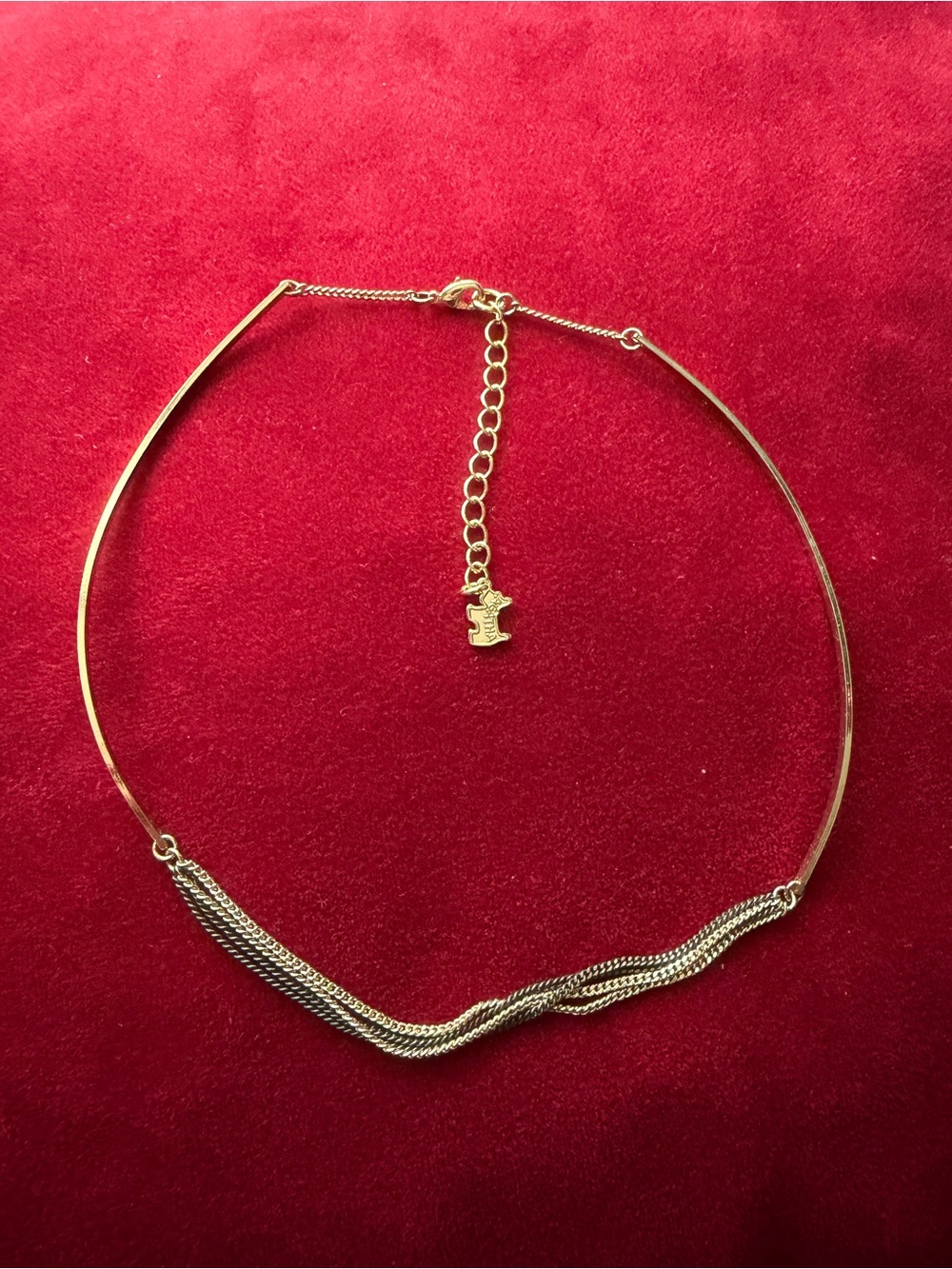 Agatha Multi-Chain Collar Necklace with Twisted Detail